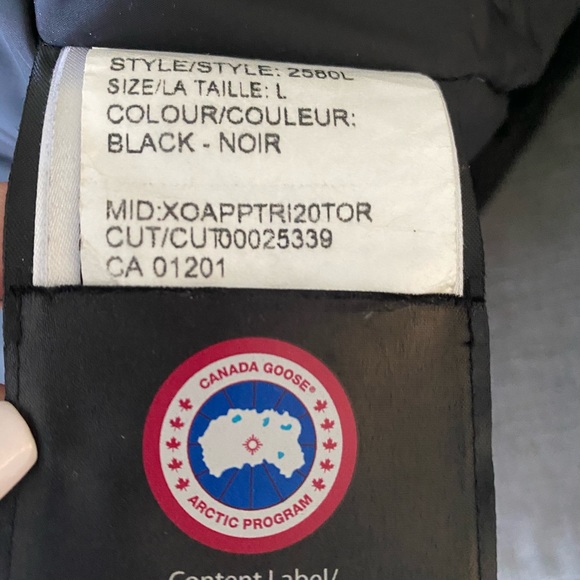 **SOLD** Canada Goose Rossclair Size L Black - Picture 8 of 8